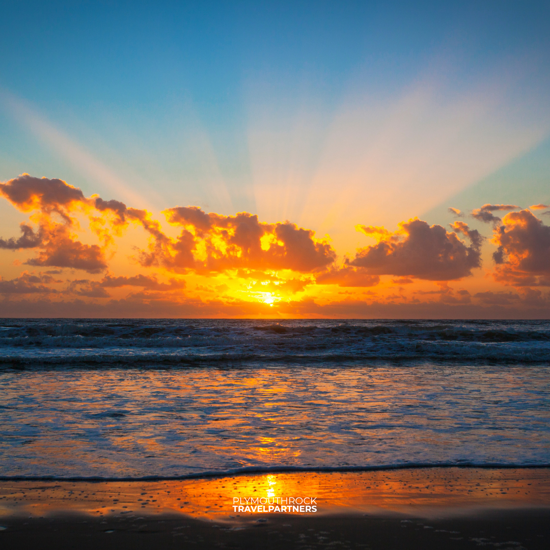 Sunrise over Surfers Paradise beach