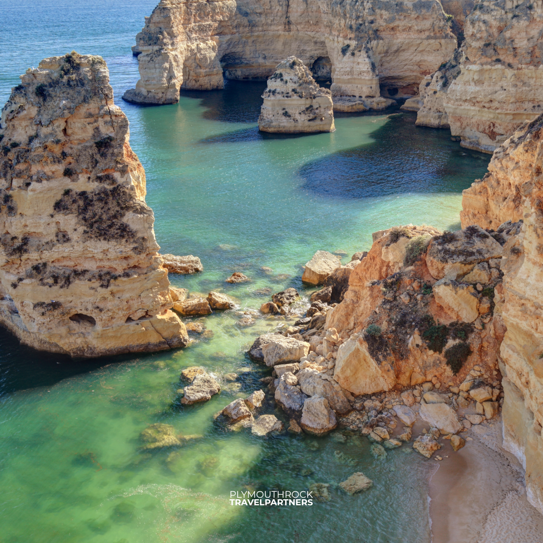 Dramatic cliffs on the coast of Portugal